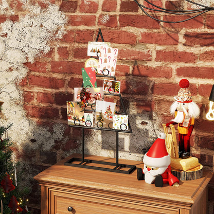 Goflame 2 Pack Christmas Tree Photo Holder with 36 Round Clips