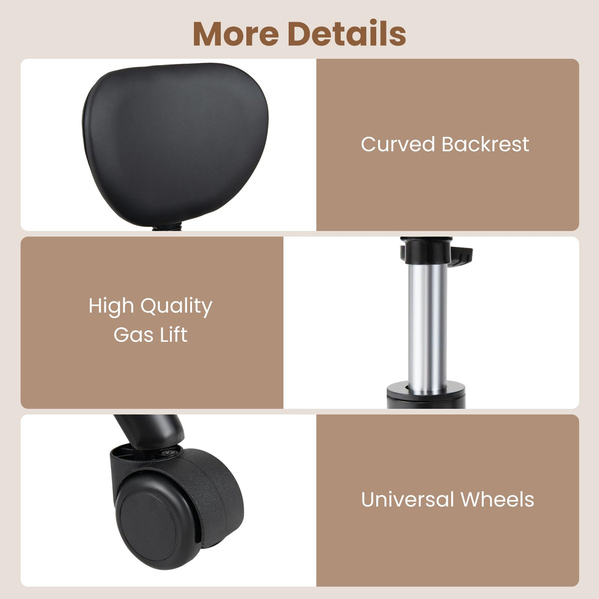 Goflame Ergonomic Criss Cross Meditation Office Chair with Wheels