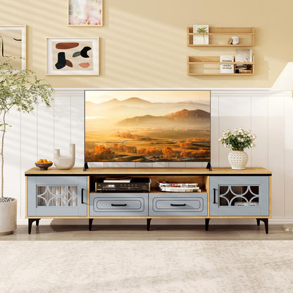 Goflame Wood TV Stand for TVs up to 80"