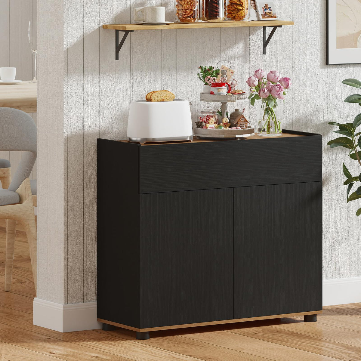 Goflame Sideboard Buffet Cabinet with Storage