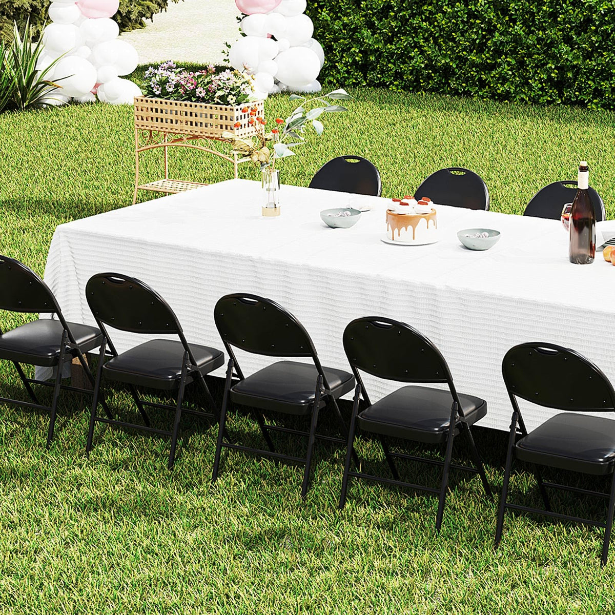 Goflame Party Chairs with Metal Frame for Indoor Outdoor