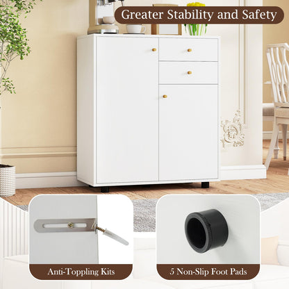Goflame Sideboard Buffet Cabinet Modern Sideboard Storage Cabinet