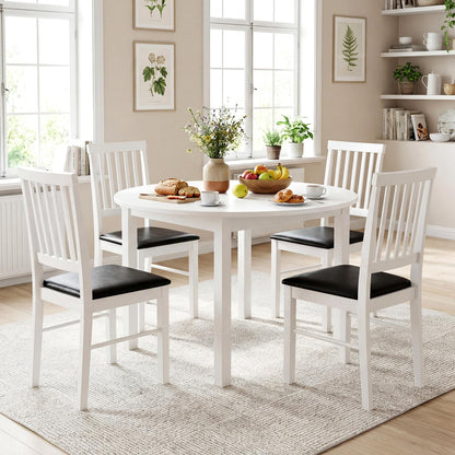 Goflame Modern Mid Century Dining Room Chairs with Hollowed Backrest