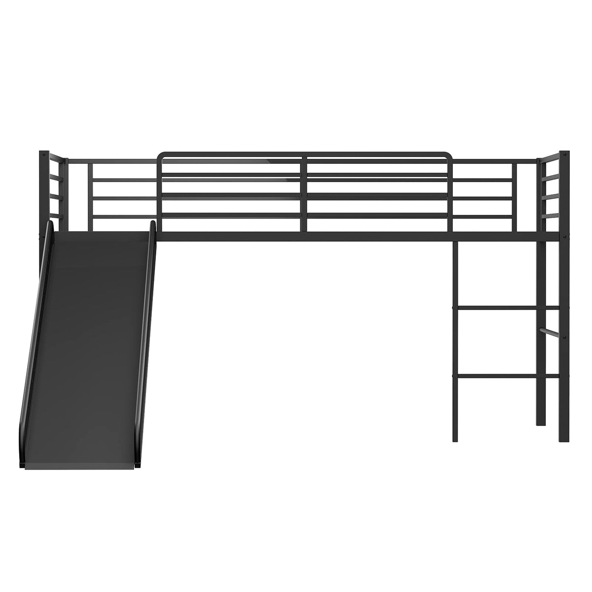 Goflame Twin Loft Bed with Slide
