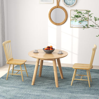 Goflame Wood Dining Chairs Set
