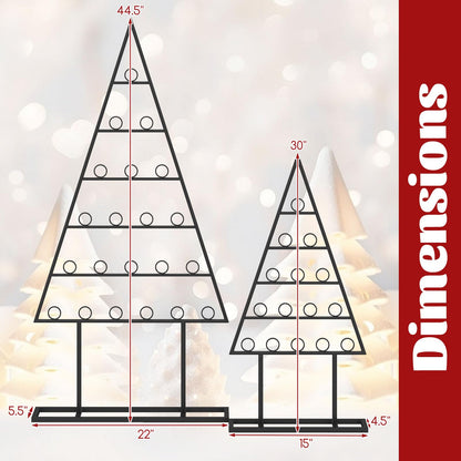 Goflame 2 Pack Christmas Tree Photo Holder with 36 Round Clips