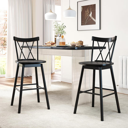 Goflame Windsor Bar Stools Set of 2/4(29"/24")