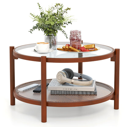 Goflame Rattan Coffee Table