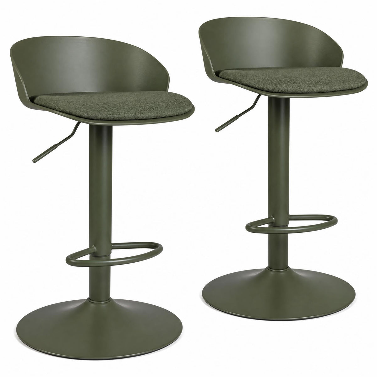 GOFLAME Bar Stools Set of 2/4 Adjustable Bar Height Stools