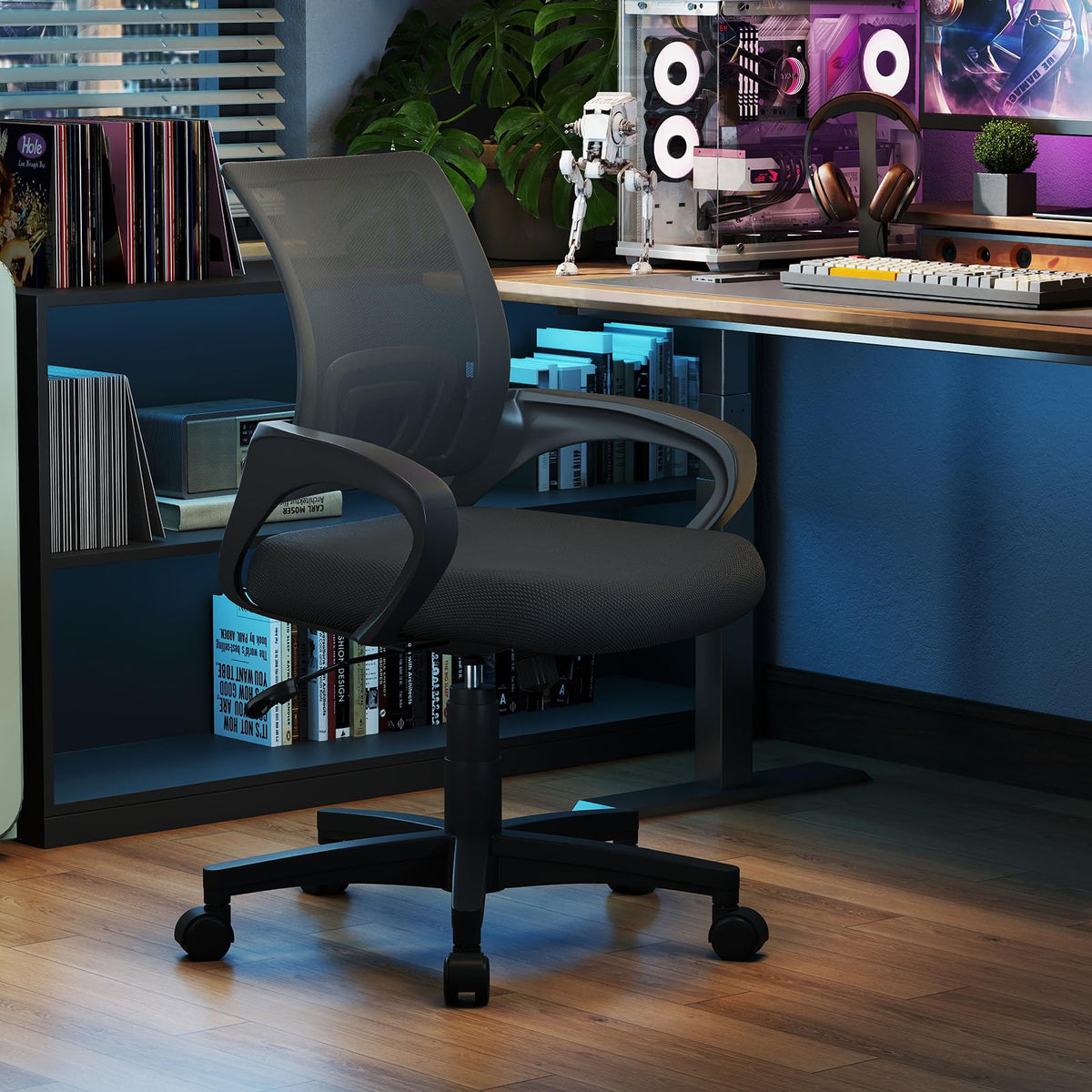 Goflame Ergonomic Mesh Office Chair | Mid-Back Computer Chair with Breathable Backrest