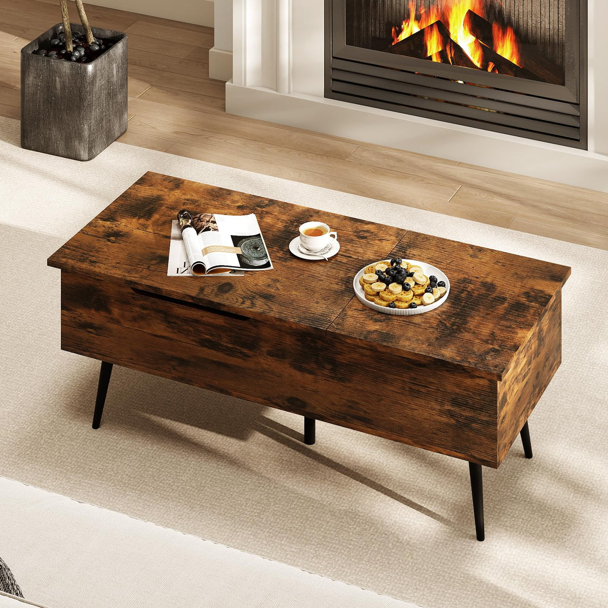 Goflame Lift Top Coffee Table for Living Room