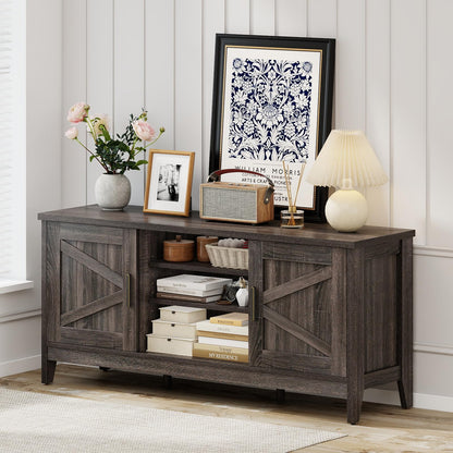 Goflame Farmhouse TV Stand for TVs up to 65"