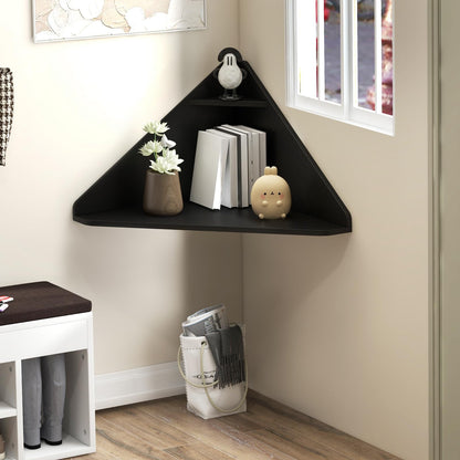Goflame Wall Mounted Computer Desk with Storage Shelf