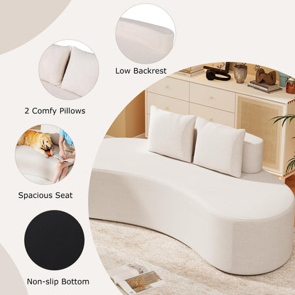 Goflame 78.5" Sofa Couch, Upholstered Loveseat
