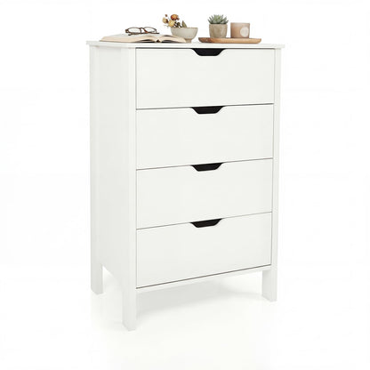 Goflame 4 Drawer Storage Cabinet with Handles & Anti-Tipping Kits