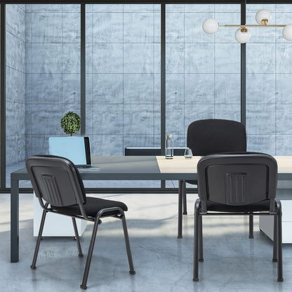 Goflame 10-Pack Conference Chair Set - Stackable Guest Chair with Metal Frame