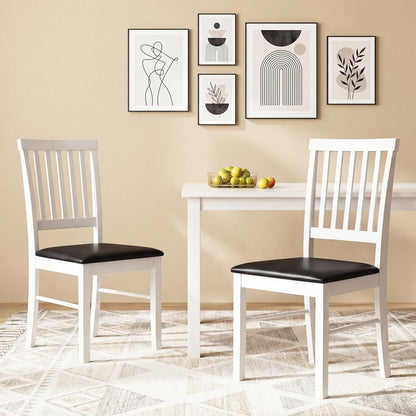 Goflame Modern Mid Century Dining Room Chairs with Hollowed Backrest
