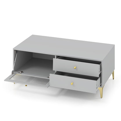 Goflame TV Stand for TVs up to 55”, Entertainment Center with Storage Drawers