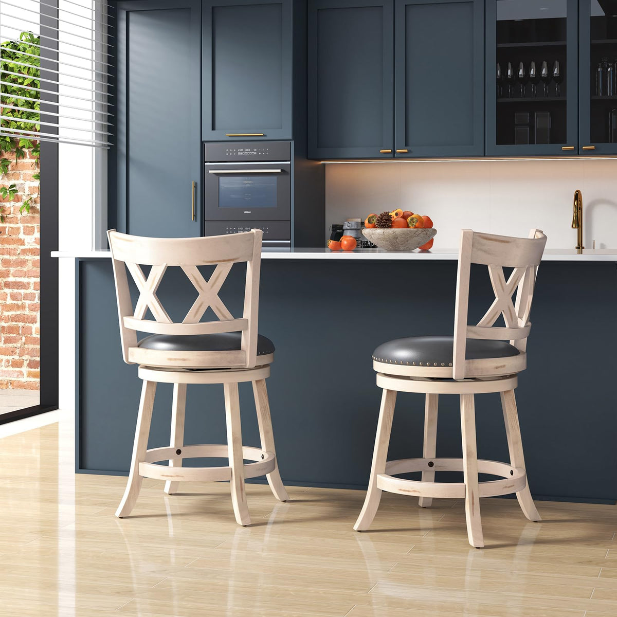 Goflame 25.5" Bar Stools Set