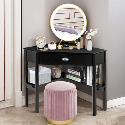 GOFLAME Computer Corner Desk for Small Space Home Office