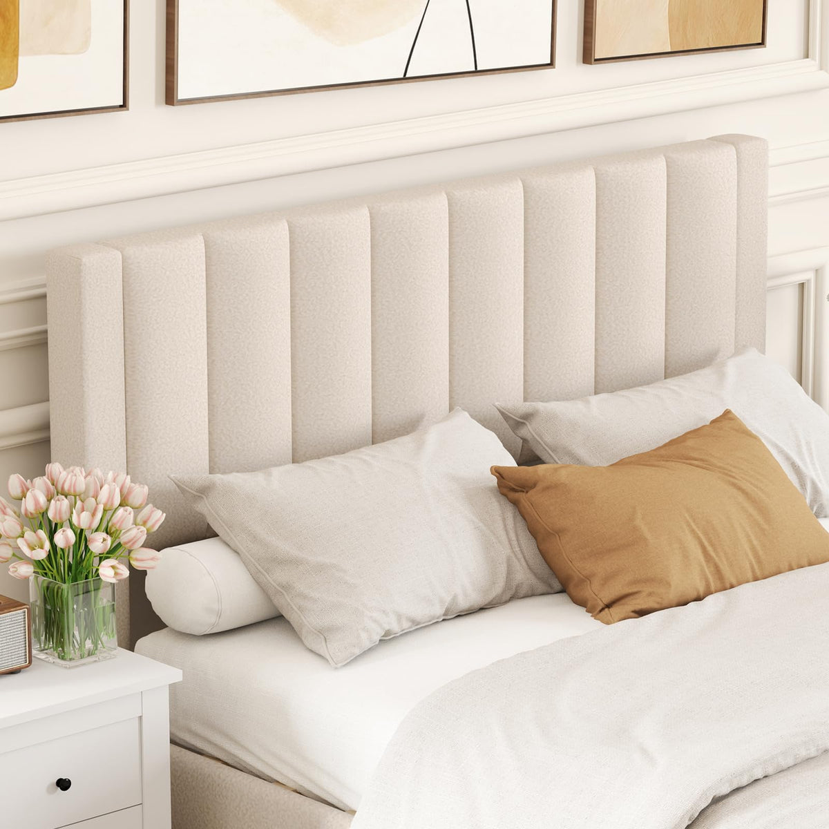Goflame Queen Size Bed Frame with Storage Drawer