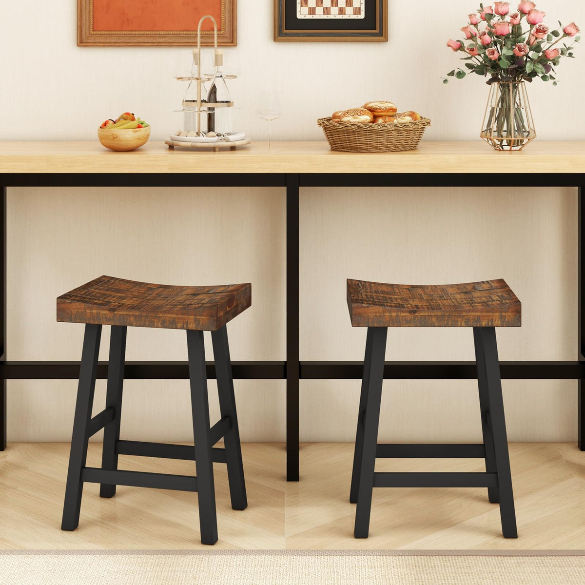GOFLAME 24”/29”  Bar Stools Set of 2/4 for Kitchen