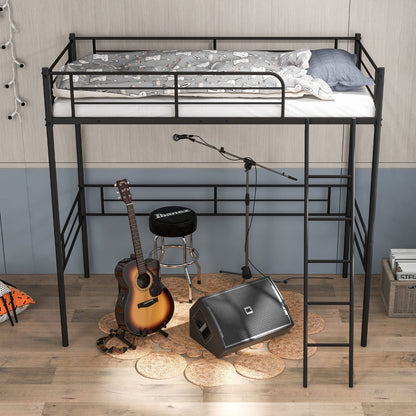 Metal Loft Bed Twin Size - Goflame