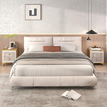 Goflame Modern Nightstand with 2 Drawers