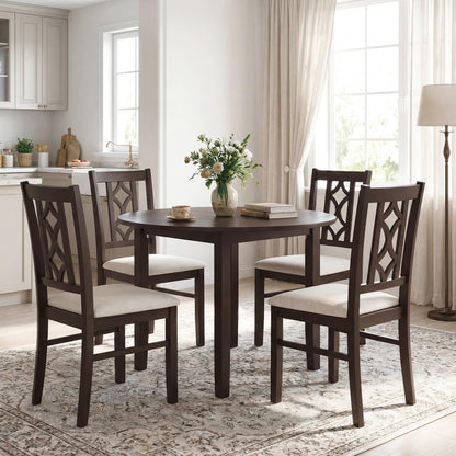Goflame Dining Chairs Set of 2/4 Rubber Wood Dining Room Chairs