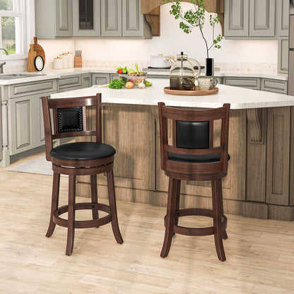 Goflame Swivel Bar Stools Set