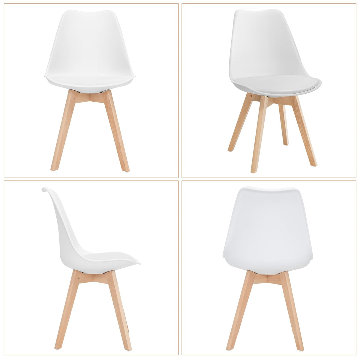 GOFLAME Dining Chairs Set of 4 for Dining Room