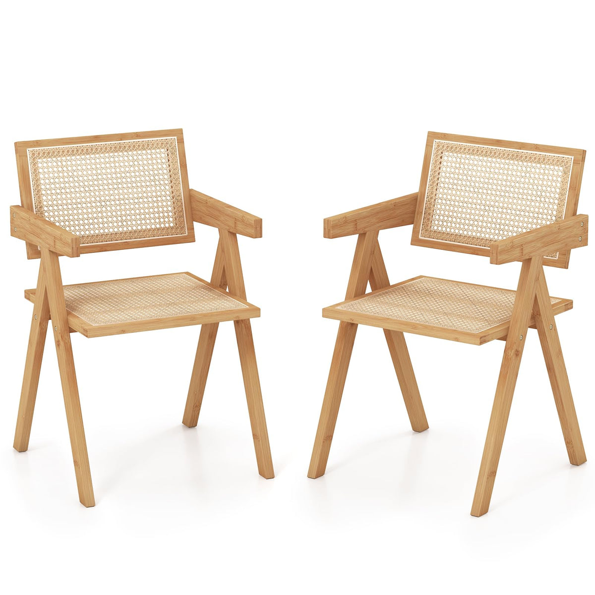 Goflame Rattan Accent Chair Set of 2