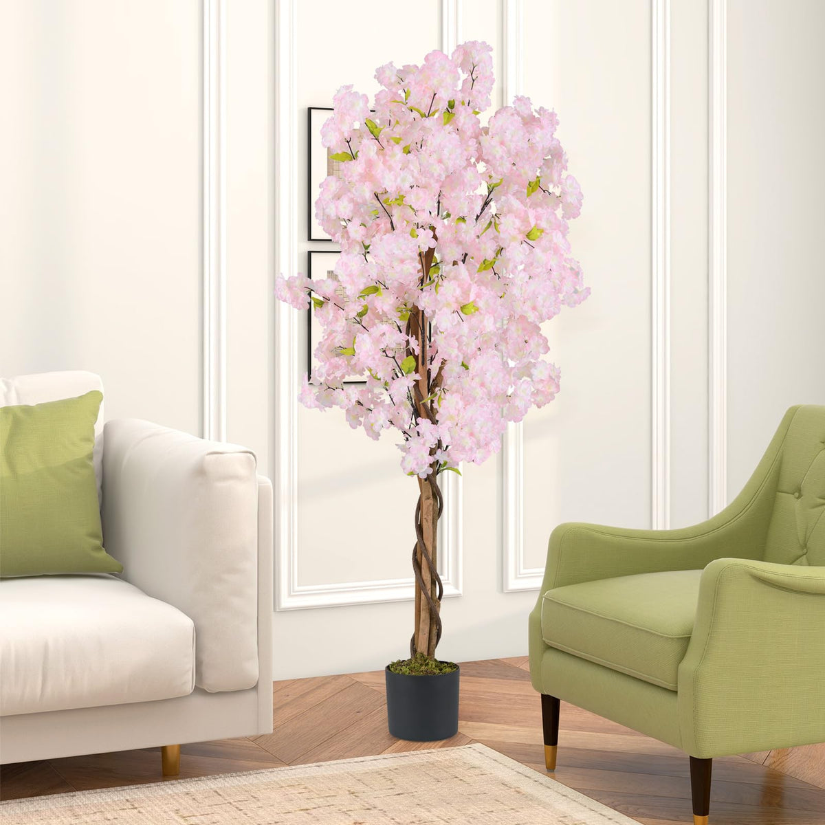 GOFLAME 5FT Artificial Cherry Blossom Tree