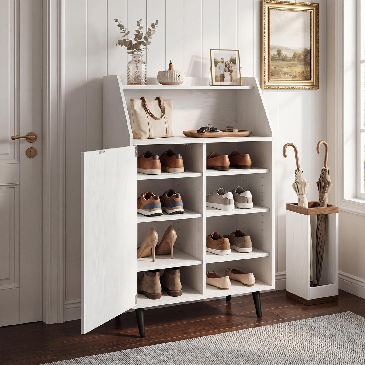 Goflame Shoe Storage Cabinet w/Single-Door