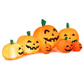 7.5 Ft Halloween Inflatable Pumpkin Patch, Inflatable Blow Up Flashing Lights 7 Pumpkins