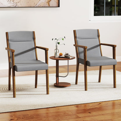 Goflame Mid Century Modern Dining Chairs Set of 2/4 Upholstered Accent Chair with High Back