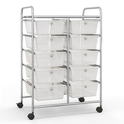 10 Drawers Rolling Cart, Classroom Organizers - Goflame