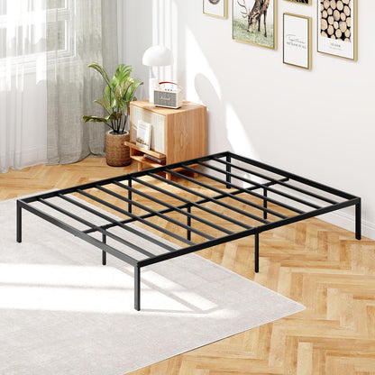 Goflame 12 Inch Metal Platform Bed Frame with Steel Slats Support