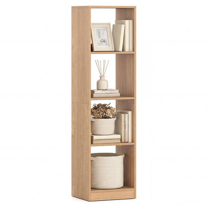 Goflame 56" Tall 4 Cube Bookcase for Small Place