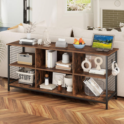 Goflame Industrial TV Stand for TVs up to 65 Inch