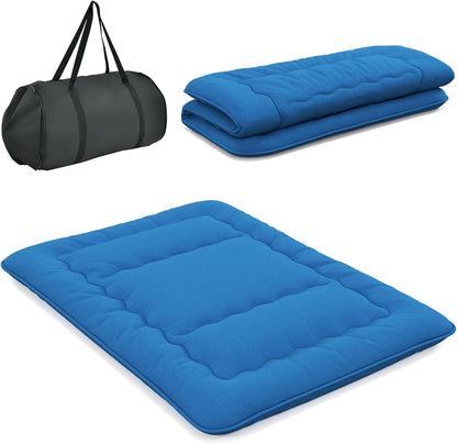 Goflame Japanese Floor Mattress Futon Mattress, Roll Up Mattress Tatami Mat with Washable Cover and Carry Bag