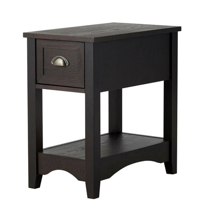 Chair Side End Table with Drawer - Goflameus